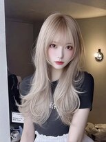 ロッソ 大橋店(Rosso)&nbsp;明るめベージュの柔らかレイヤー【大橋】