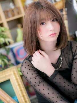 カバーヘア ブリス 川口(COVER HAIR bliss) ■艶カラースイートワンカール小顔大人ボブ8★川口20代30代40代