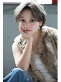 LuTa☆吉祥寺フォギーベージュ×耳かけショート