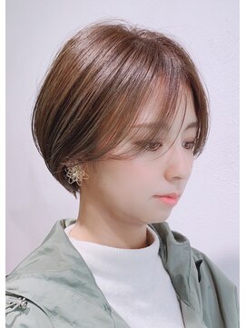 レクタ(recta) 【美容室　京都　伏見　recta】 丸みのあるまとまり大人ショート