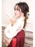 卒業式　袴　編みおろしヘア★