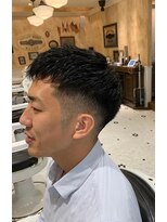 ルドローブラントオオサカ(LUDLOW BLUNT Osaka)&nbsp;【LUDLOW BLUNT】フェードカット ソフトクロップヘア 濡れパン