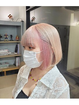 エイト 池袋店(EIGHT ikebukuro) ライトベージュ×ピンクアッシュ☆