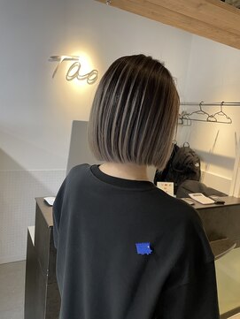 タオ 河原町(Tao) ボブとバレイヤージュ