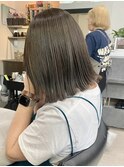 ナチュラルボブショートミニボブダブルカラーハイライトブリーチ