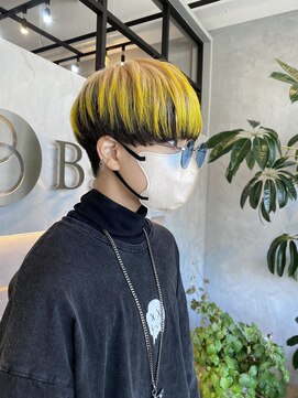 ベーシス(Basis) 【Basis福田】アンブレラカラー×エンドカラー×マッシュ