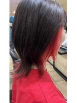 エイチ エアー ダヴ H air DAV調布北口&nbsp;インナーカラー 柔らかいレッド