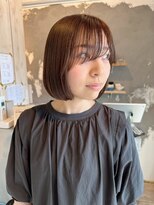 エイチヘア(h hair) 【hhair 四条大宮】前髪長め大人ボブ