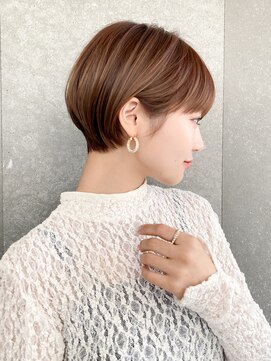 ロンド レグリーズ 立川(Lond leglise) ショート×顔周り×前髪×シルキーベージュ×グレージュカラー