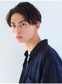 【中村飛鳥】爽やかかき上げアップバング/メンズ黒髪七三