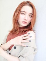 ブゾン(buZon)&nbsp;【buZon ブゾン】くびれミディアム×オレンジヘア