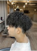 【京都ツイスパ】刈り上げマッシュパーマ