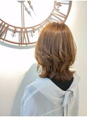 ひし形ボブ×外ハネ