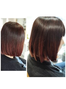 美容室こと ぱつっとボブ