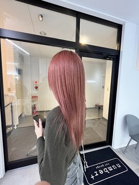 ナンバー 竪町(number+) ピンクグレープフルーツ透明感抜群こなれ大人可愛いピンクへア
