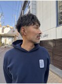 束感刈り上げビジネス七三ツーブロックアップバングwtjad
