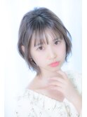 外ハネレイヤーボブ♪ぺたんこ髪にボリューム感プラス(st橋元)