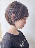 【morio原宿】大人ショートボブ　暗髪ショート　丸み