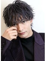 オーシャントーキョー 心斎橋(OCEAN TOKYO WEST) 波打ちパーマスパイラルマッシュラウンドカット