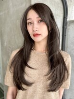 トイ(TOI)&nbsp;ロングヘアー/オリーブベージュ/ハッシュカット/レイヤーカット