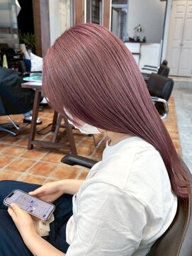 ルチア ヘア ステラ 京都店(Lucia hair stella) ダブルカラー/ブリーチ/ハイトーン/ペールピンク/京都/河原町