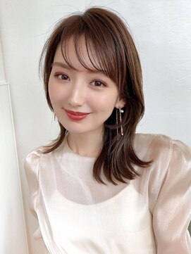 ラルユー 金山(LallYou) ぱっつん前髪にウルフレイヤーで小顔に×デザインカラー