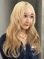 プネル(punel)&nbsp;のあブロンド  ベージュ ルーツカラー ケアブリーチ