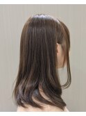 アッシュ系カラー×レイヤーカット　ダークアッシュブラウン