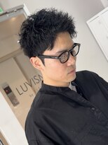 ラヴィズムバイフィフス 長岡古正寺店 長岡駅(LUVISM by fifth)&nbsp;長岡シャドウパーマ緩めスパイラルパーマ波巻きパーマッシュ30代