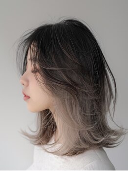 アメリアム 大阪上本町店(Ameri amu.)の写真/周りと差がつくデザインカラー!ハイライトとトレンドで似合わせる理想の髪色◎