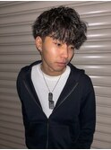 波巻きスパイラルパーマ/波巻きパーマ/メンズマッシュ