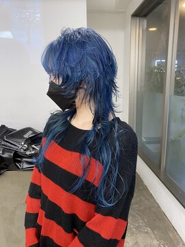 オーン 渋谷(OOn) コバルトブルーロングウルフ