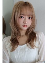 ムク(MUKU) レイヤーカット レイヤー ダブルカラー ベージュ ブリーチ