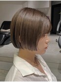 逗子葉山ぱっつんボブミニボブショートボブハイトーンカラーM118
