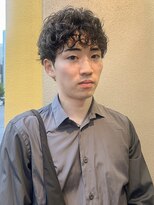 ポール(pole) くせ毛を生かしたマッシュ