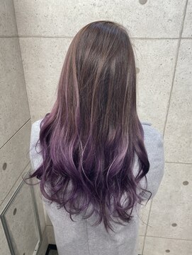 ヘアサロン ドットプラス 町田店(dot. plus) グラデーション カラー×ラベンダーパープル