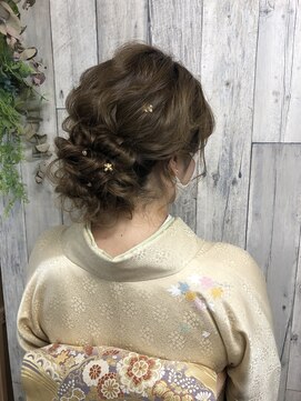 ヘアセット専門店 ナゴミ 渋谷店(nagomi) お呼ばれ/お宮参り/七五三などに♪訪問着&ゆるふわアップ☆