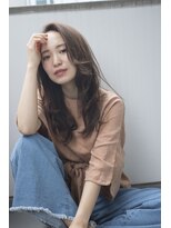 ヘアサロン ソル(SOL)&nbsp;ゆるふわミディ×透け感アッシュ