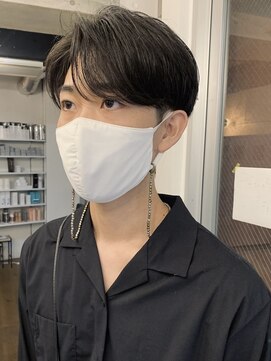 バイフィフス 原宿/表参道(by fifth) ◇センターパート ニュアンスパーマ 黒髪 ツーブロック