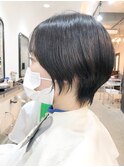 シンプルなショートボブ