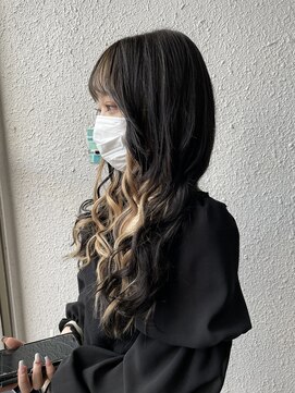 ディー エメ(D-aimer-) 韓国っぽインナーカラーのエクステスタイル☆