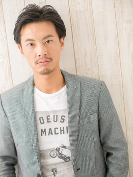 グルーミングサロン バーバー キャッスル 北浦和西口(Grooming salon Barber Castle) 大人ブルーグレージュ☆アップバングショートP