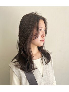 ローレンジウ(LOREN JU) 透明感髪質改善ベージュダブルカラーミルクティーグレージュ