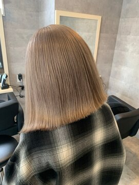 アンダーバーホワイト 広島 並木店(_WHITE) ダブルカラー髪質改善/ナチュラルベージュ