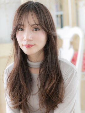 モッズ ヘア 福岡姪浜店(mod's hair) mod's姪浜/小顔サイドバング3Dハイライト韓国風ふんわりカールa