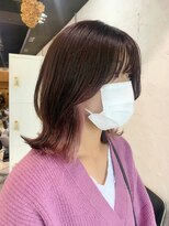 エム(EM)&nbsp;ブリーチインナーカラーピンクカラー前髪カットトリートメント