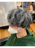 マッシュ×メッシュ×ホワイトブロンド