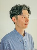 大人メンズヘア センターパート 3