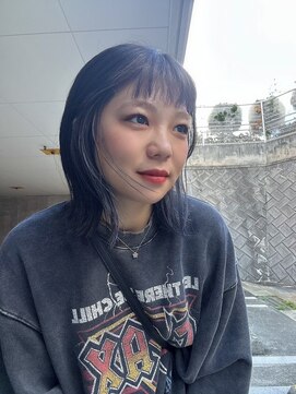 ベルバイヘアスイッチ(by hairswitch) グレージュカラー/顔まわりレイヤー/オリーブグレー