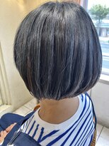 ヘアサロン ビビット 久宝寺店(VIVIT) 白髪ぼかしアンブレラカラー　エメラルド